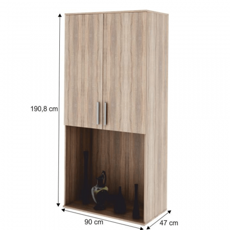 Dulap pentru TV, DTD laminat, stejar sonoma, DUNAJ TIPUL5 [1]