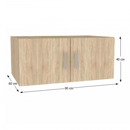 Dulap superior, stejar sonoma, INVITA Tip 9 [1]