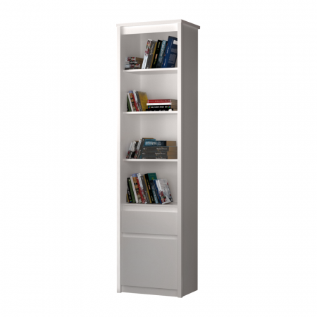 Etajeră deschisă 1D1S, albă, ERODIN [2]