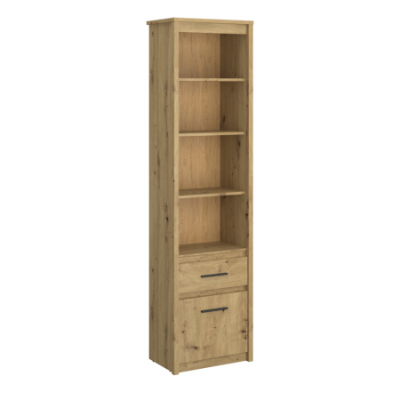 Living - Etajeră deschisă 1D1S, stejar Artisan, AIRON