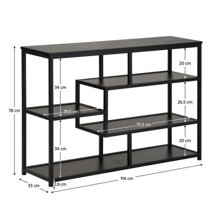 Etajeră, neagră, BILOTE NEW TIP 2 [5]