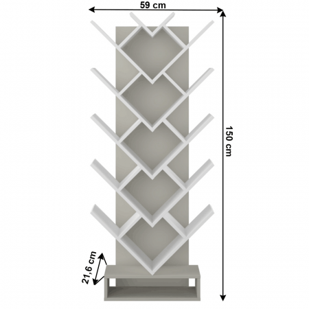 Etajera /raft carti ,diverse culori ,150 cm inaltime, modern,Bortis Impex [1]