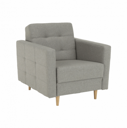 Fotolii balansoar/relaxante - Fotoliu complet tapiţat, material textil gri, AMEDIA