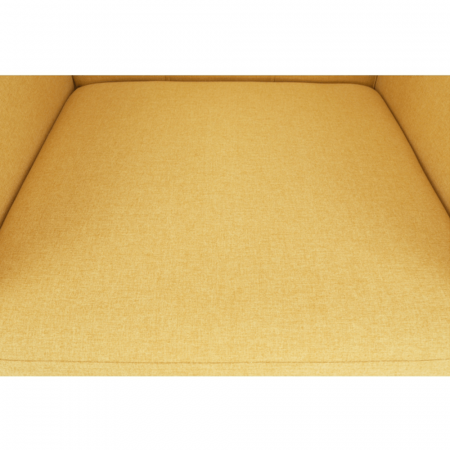 Fotoliu complet tapiţat, material textil muştar, AMEDIA [9]