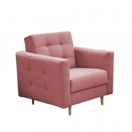 Fotolii balansoar/relaxante - Fotoliu complet tapiţat, material textil roz învechit, AMEDIA