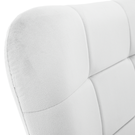 Fotoliu cu suport pentru picioare, gri deschis ţesătură Velvet/negru, HABEN [8]