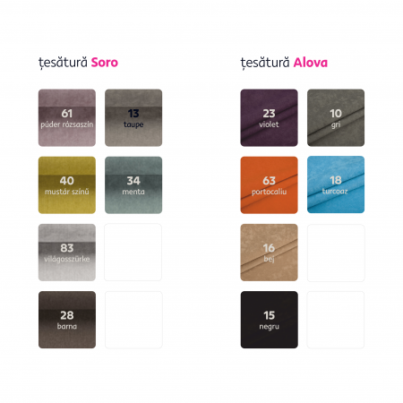 Fotoliu cu taburet, material textil imprimeu fluturi 1, ASTRID [1]