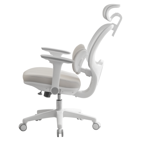 Fotoliu de birou, gri/alb, ABRAMO [4]