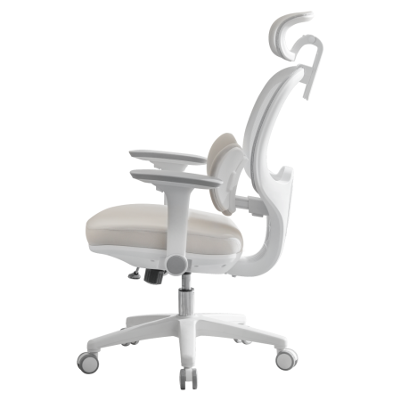 Fotoliu de birou, gri/alb, ABRAMO [3]