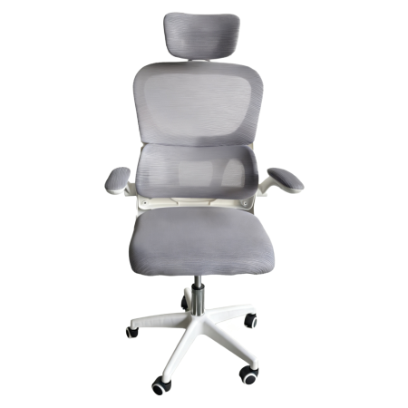 Fotoliu de birou, gri/alb, FERIS [1]