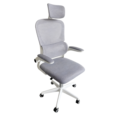 Fotoliu de birou, gri/alb, FERIS [0]