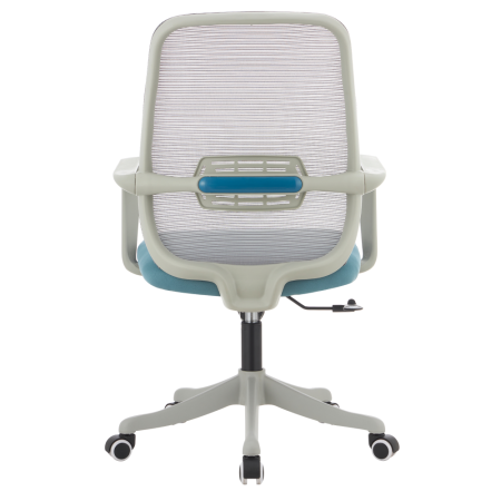 Fotoliu de birou, gri/albastru, DERVIN [5]