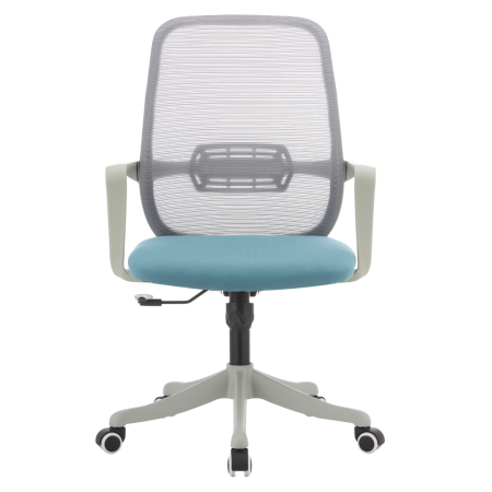 Fotoliu de birou, gri/albastru, DERVIN [2]