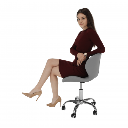 Fotoliu de birou, gri/crom, ARGUS NEW [10]