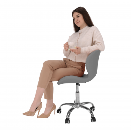 Fotoliu de birou, gri/crom, ARGUS NEW [11]