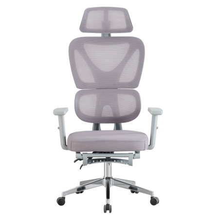 Fotoliu de birou, gri/crom, DEMOS [1]