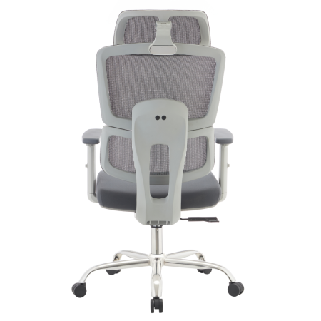 Fotoliu de birou, gri/crom, portanţă 150 kg, BYRON [6]