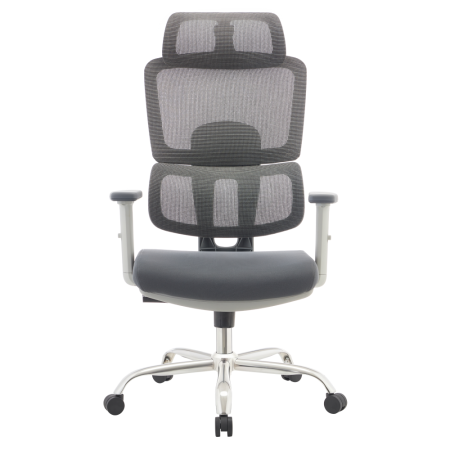 Fotoliu de birou, gri/crom, portanţă 150 kg, BYRON [2]