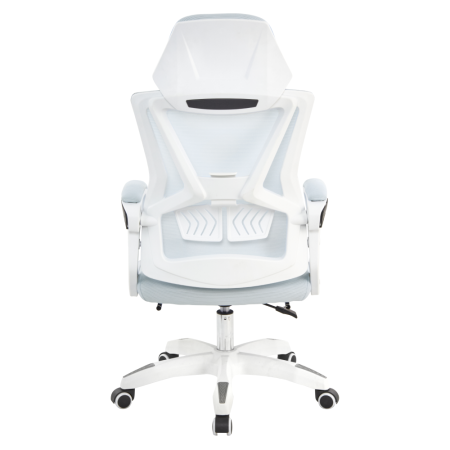 Fotoliu de birou, gri deschis/alb, portanţă 150 kg, MALVIN [6]