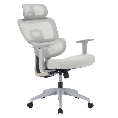 Fotoliu de birou, gri deschis/gri, ERMEN [16]