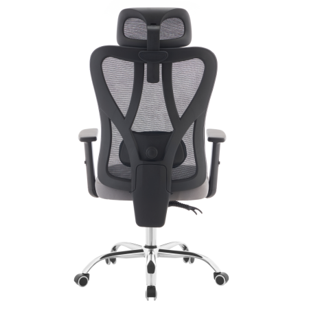 Fotoliu de birou, gri închis/gri deschis/crom, portanţă 150 kg, ADEMIR [5]