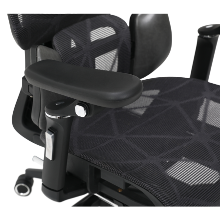 Fotoliu de birou, gri închis/negru, VILMER [3]