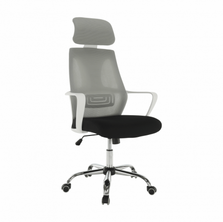 Fotoliu de birou, gri/negru /alb, TAXIS [4]