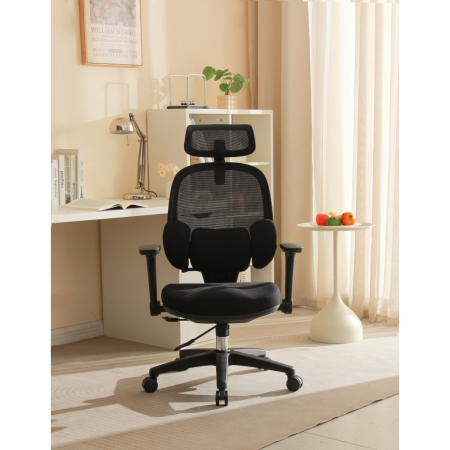 Fotoliu de birou, negru, ABRAMO [6]