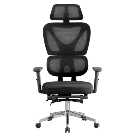 Fotoliu de birou, negru/crom, DEMOS [1]