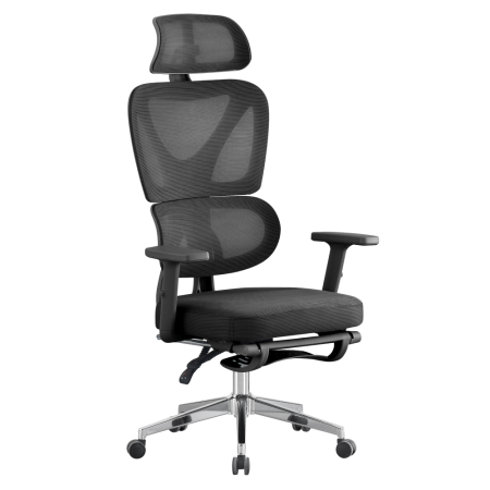 Toate Produsele - Fotoliu de birou, negru/crom, DEMOS