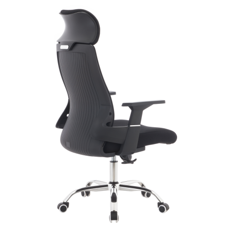 Fotoliu de birou, negru/crom, portanţă 150 kg, HOLGER [5]