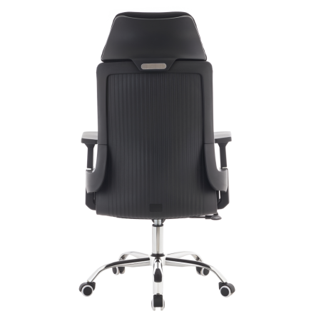 Fotoliu de birou, negru/crom, portanţă 150 kg, HOLGER [6]