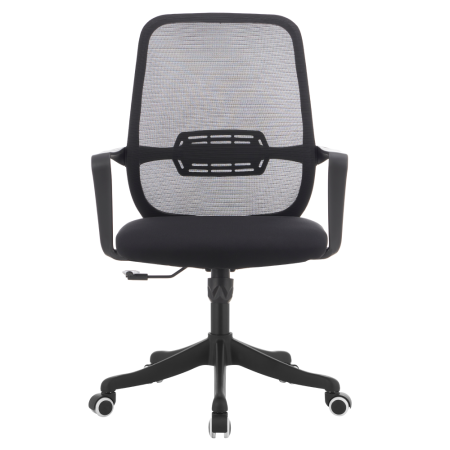 Fotoliu de birou, negru, DERVIN [2]