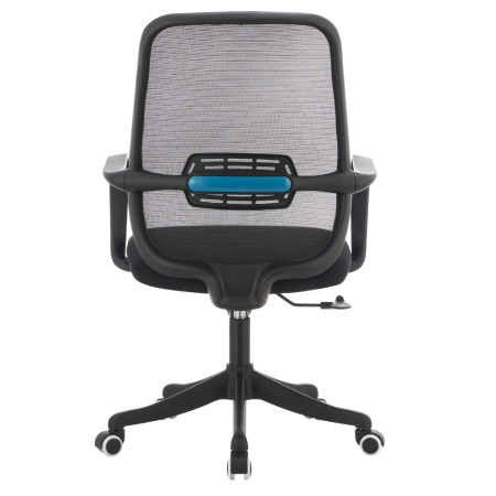 Fotoliu de birou, negru, DERVIN [5]