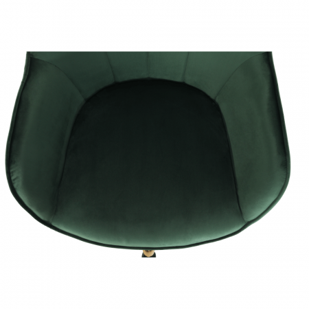 Fotoliu de birou, verde material Velvet /auriu, EROL [10]