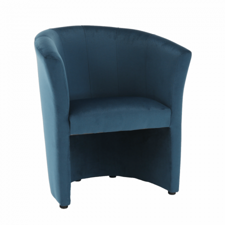 Fotolii balansoar/relaxante - Fotoliu de club, material textil albastru, CUBA