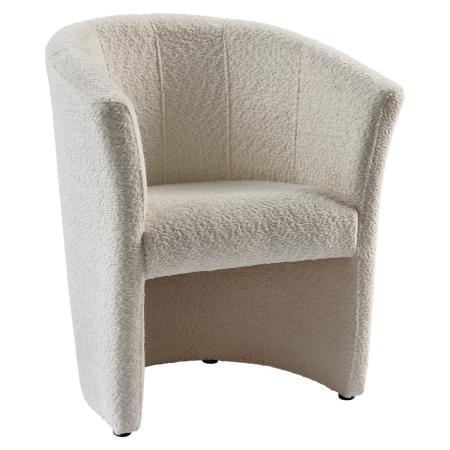Toate Produsele - Fotoliu de club, material textil crem Coral, CUBA