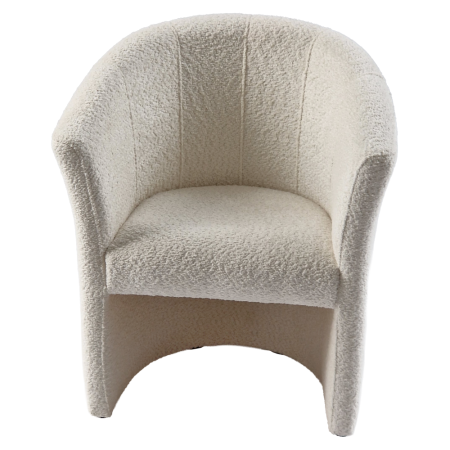 Fotoliu de club, material textil crem Coral, CUBA [7]