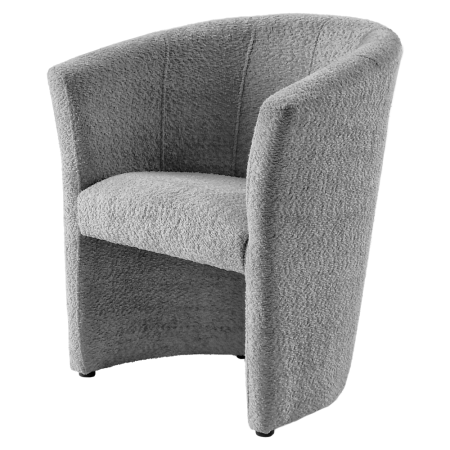 Fotoliu de club, material textil gri Coral, CUBA [7]