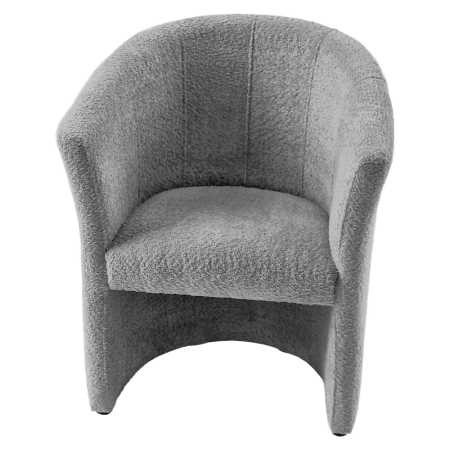 Fotoliu de club, material textil gri Coral, CUBA [6]