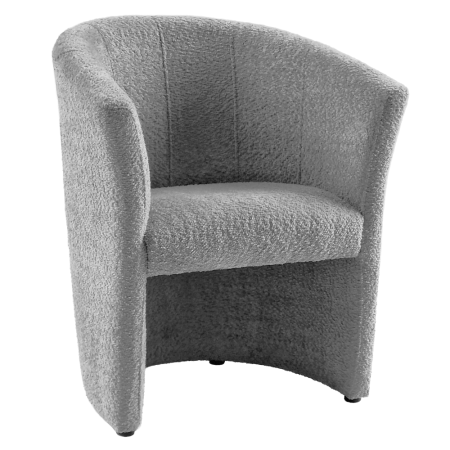 Toate Produsele - Fotoliu de club, material textil gri Coral, CUBA