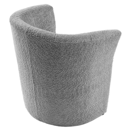 Fotoliu de club, material textil gri Coral, CUBA [11]