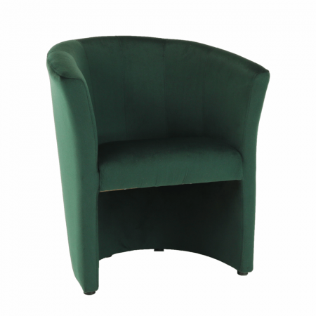 Fotolii balansoar/relaxante - Fotoliu de club, material textil smarald, CUBA