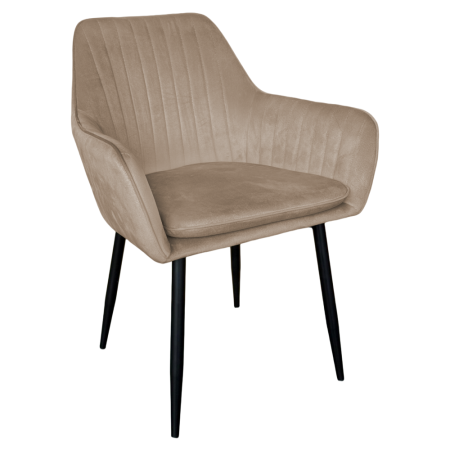 Scaune living/dining - Fotoliu de design, catifea Velvet gri maroniu Taupe, ZIRKON NEW