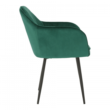 Fotoliu de design, catifea Velvet smarald, ZIRKON [10]