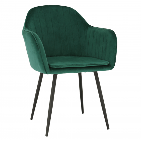 Scaune living/dining - Fotoliu de design, catifea Velvet smarald, ZIRKON