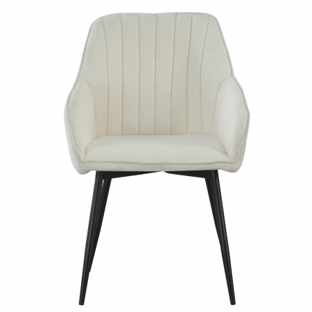 Fotoliu de design, crem/negru, VAJRO [1]