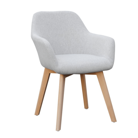 Living - Fotoliu de design, gri deschis/fag, CLORIN