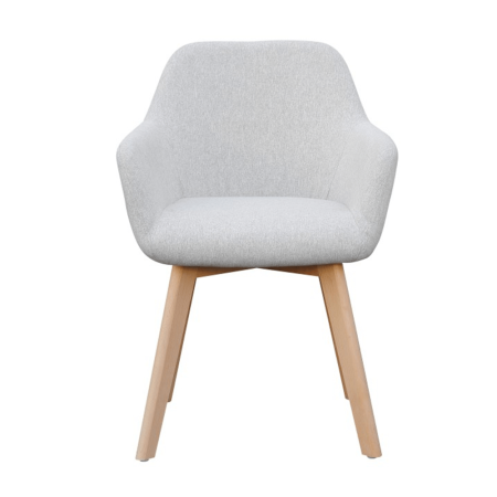 Fotoliu de design, gri deschis/fag, CLORIN [1]