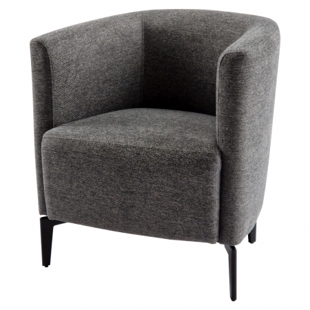 Fotoliu de design, gri / negru, KAPY [3]